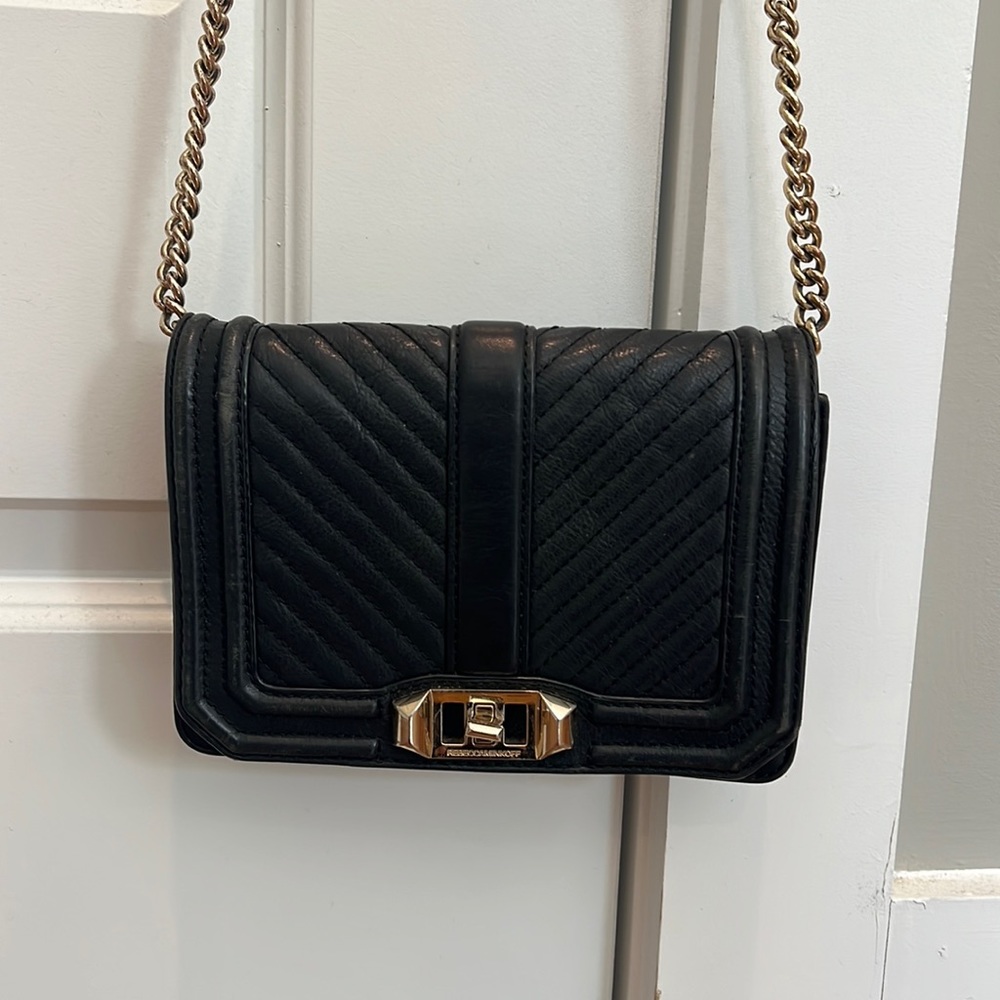 Rebecca Minkoff Chevron Quilted Small Love Bag
